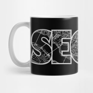 Seoul Street Map Mug